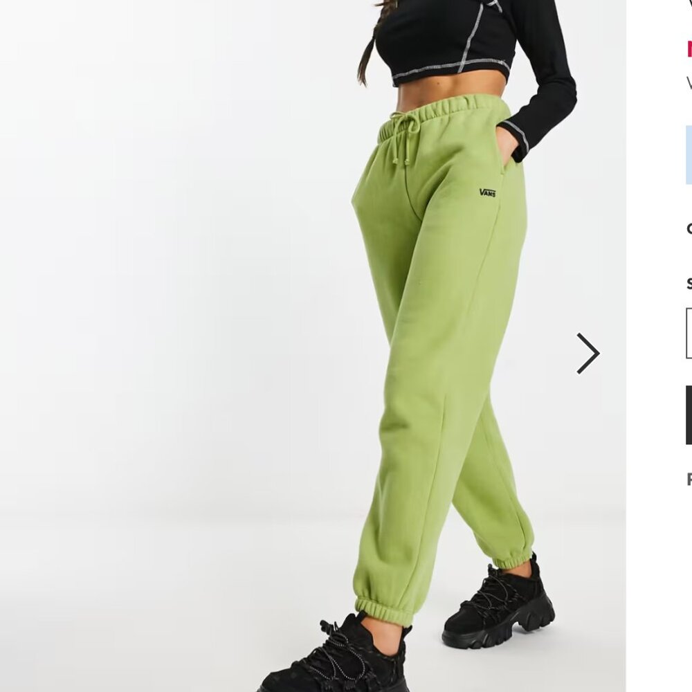 Vans XL Women Lime Green Joggers